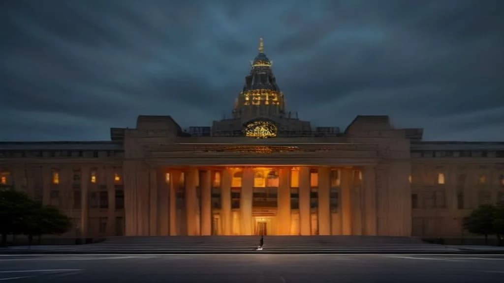 Ukrán állami épület és hivatalos szimbólumok