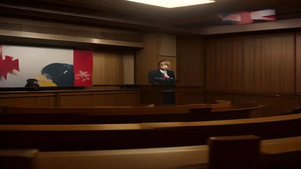 Ausztrál és japán zászlók egy tárgyalóteremben